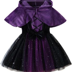 Enchanting Purple and Black baby/toddler witch Costume